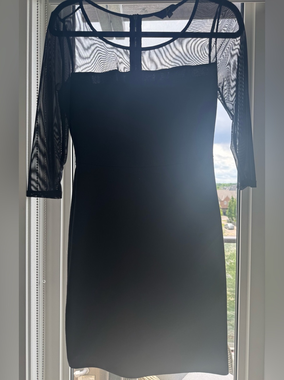 NWOT - Jack by BB Dakota Black Mesh Sleeve Dress Size 2